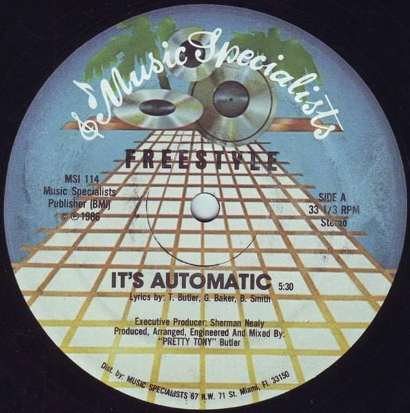 Album cover art for "It’s Automatic" by Freestyle (Electro)
