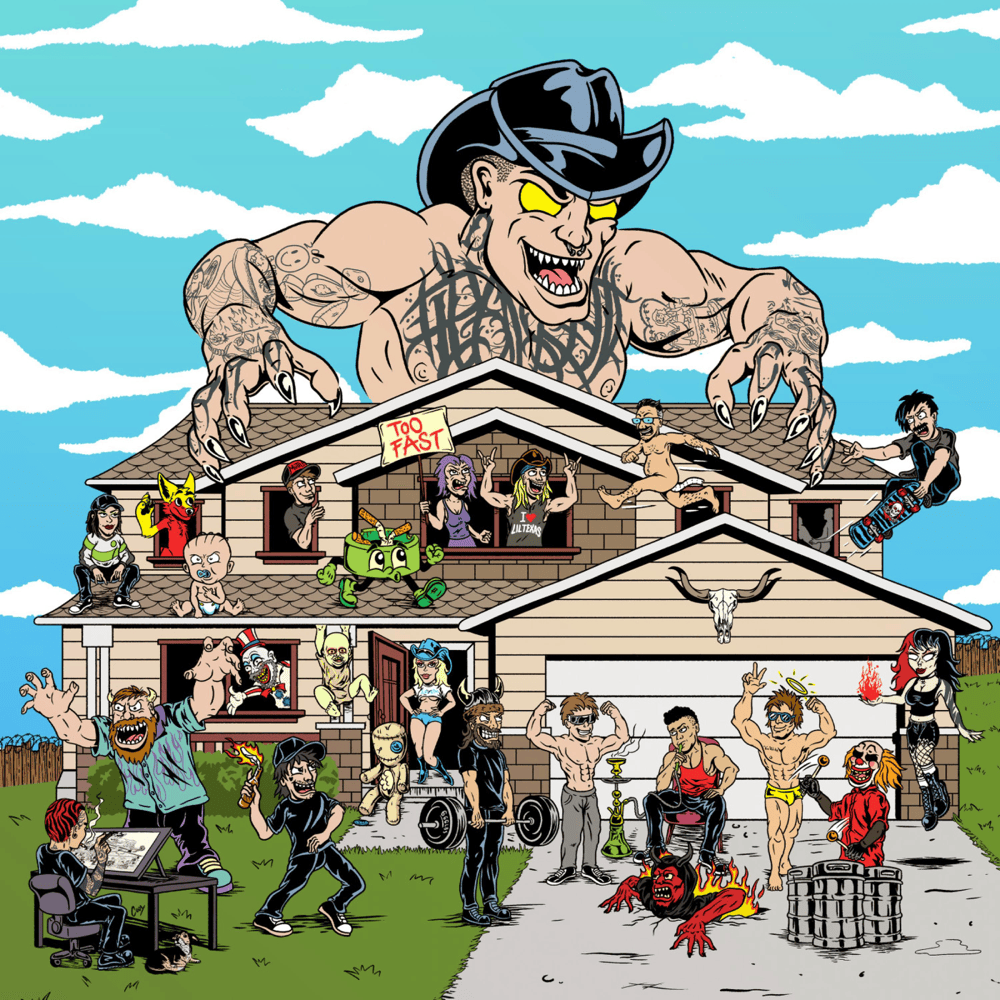 Album cover art for "Rave Dropper" by Lil Texas