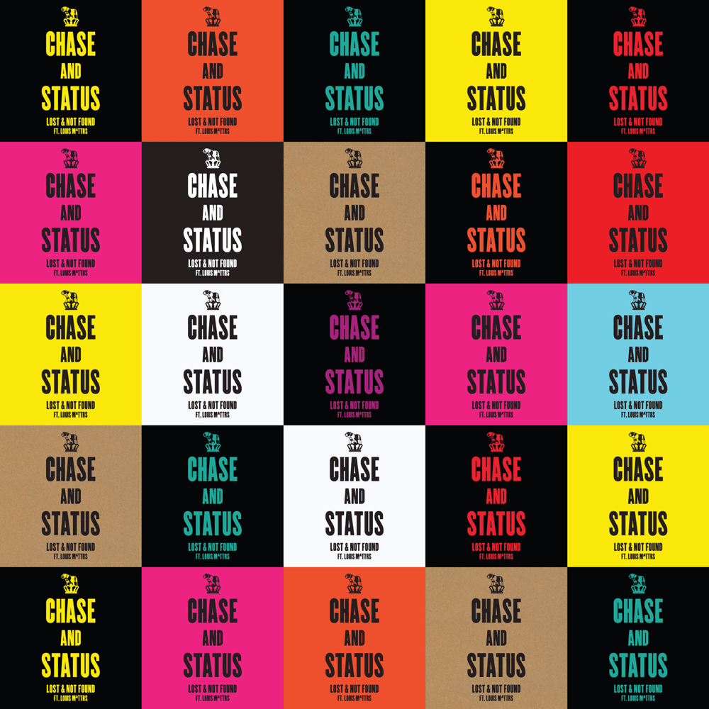 Album cover art for "Lost & Not Found" by Chase & Status & Louis Mattrs