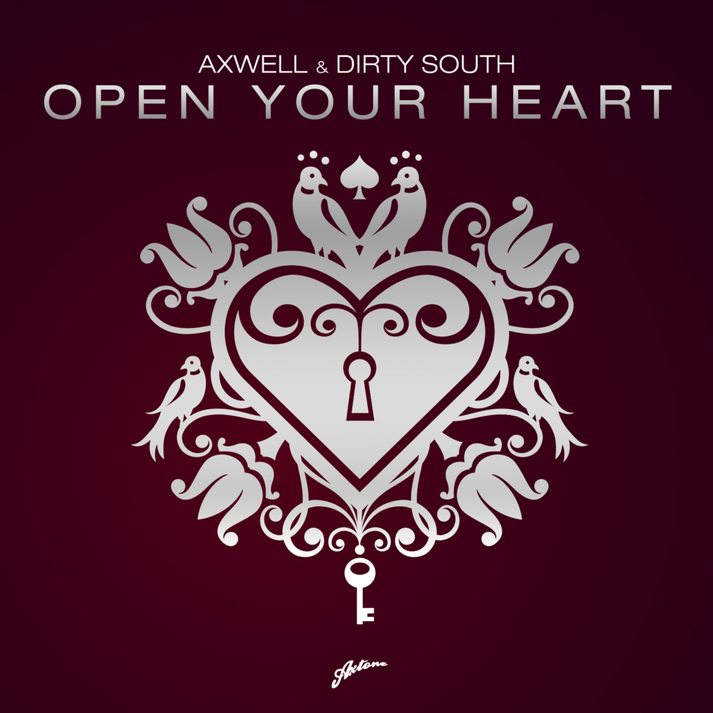 Album cover art for "Open Your Heart" by Axtone Records & Rudy