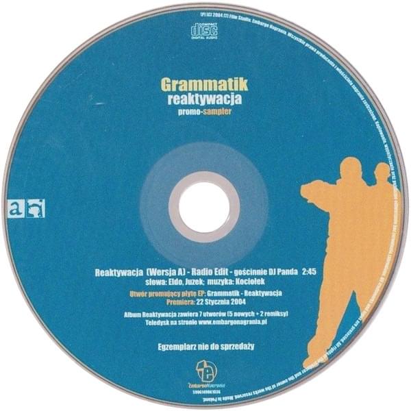 Album cover art for "Reaktywacja (Wersja A)" by Grammatik