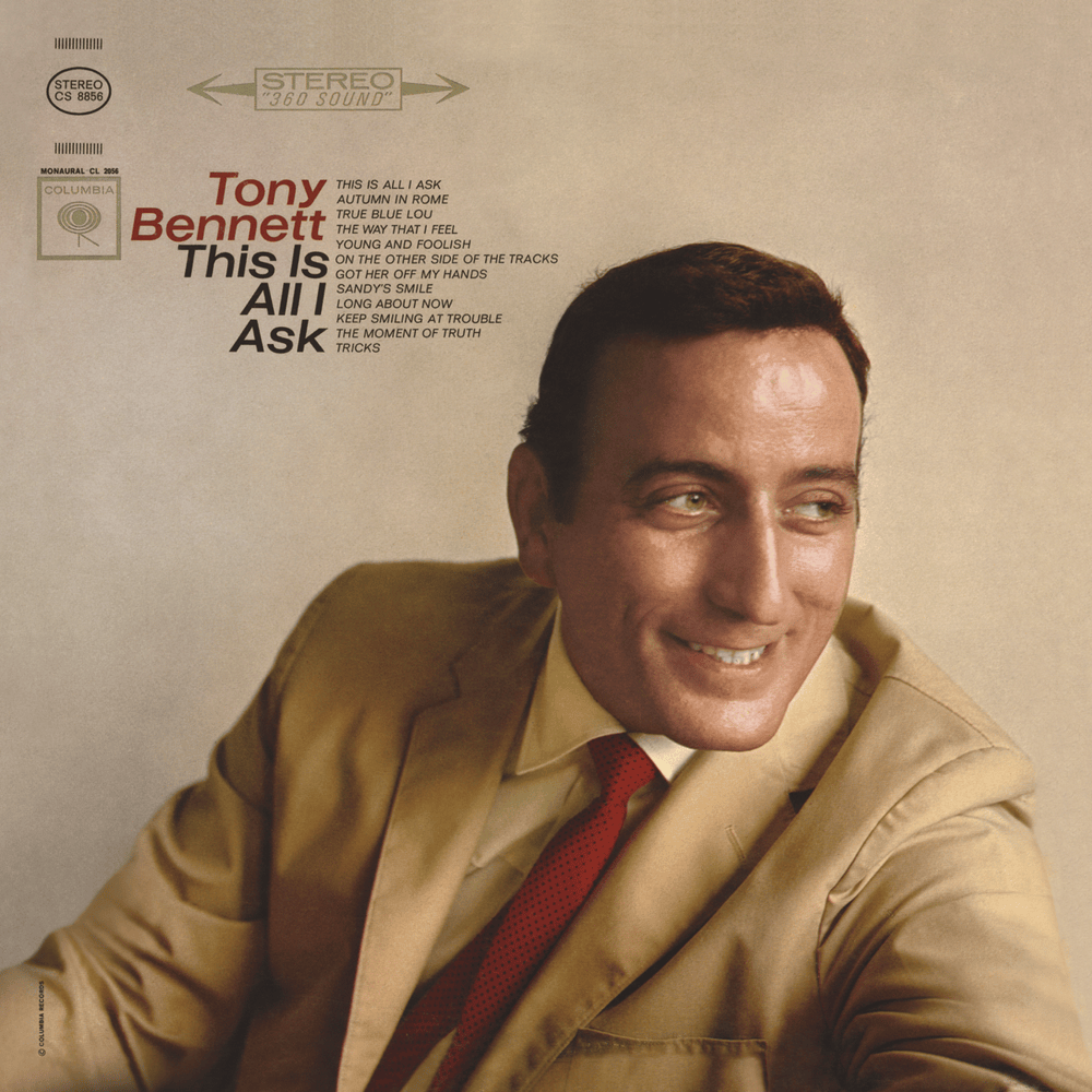 Album cover art for "This Is All I Ask" by Tony Bennett