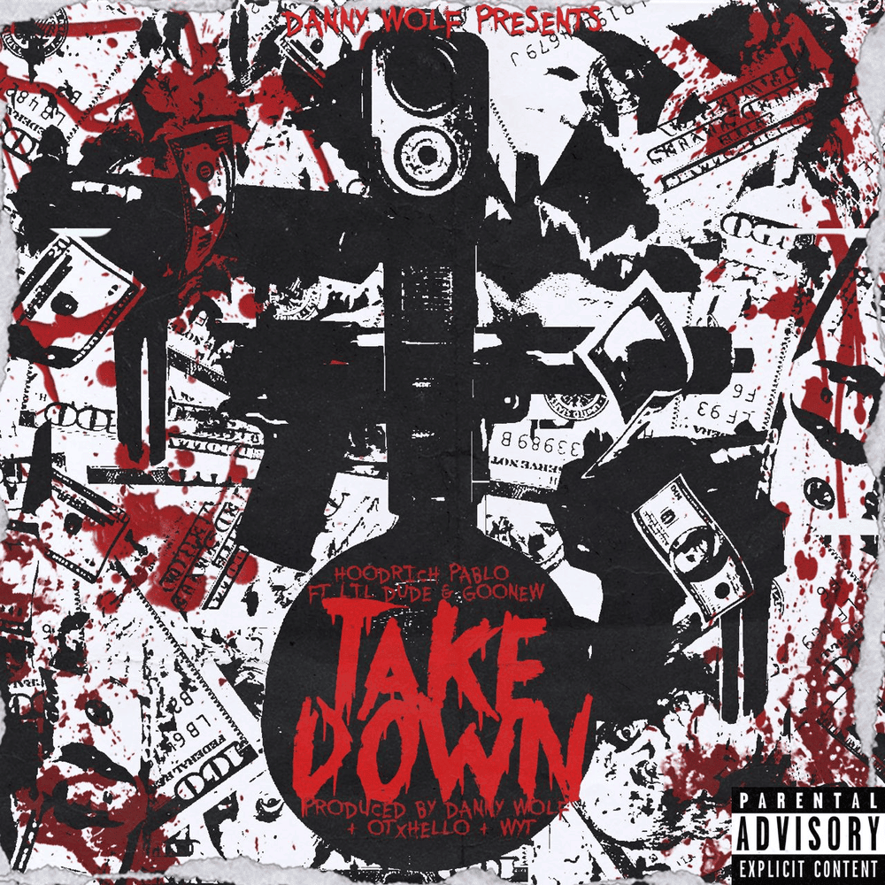 Album cover art for "Take Down" by Lil Dude