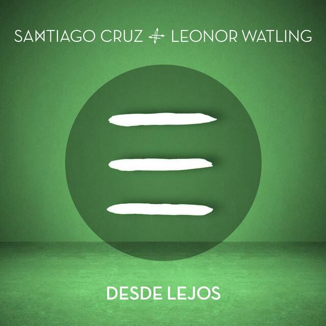 Album cover art for "Desde Lejos - Elementales" by Santiago Cruz & Leonor Watling