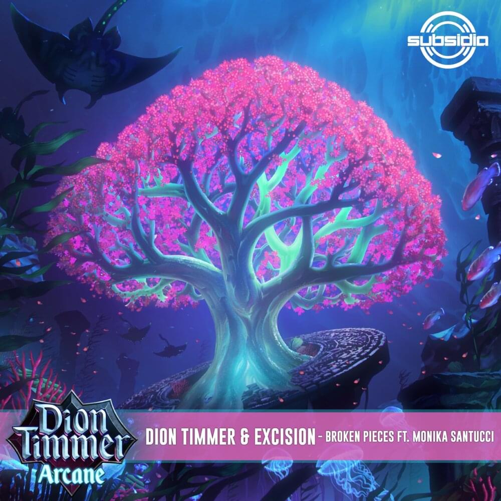 Album cover art for "Broken Pieces" by Dion Timmer & Monika Santucci