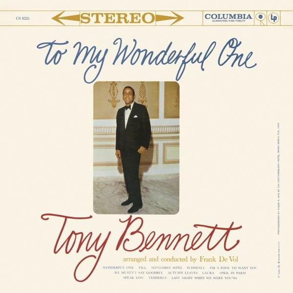 Album cover art for "Speak Low" by Tony Bennett