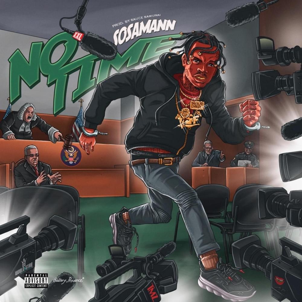 Album cover art for "No Time" by Sosamann