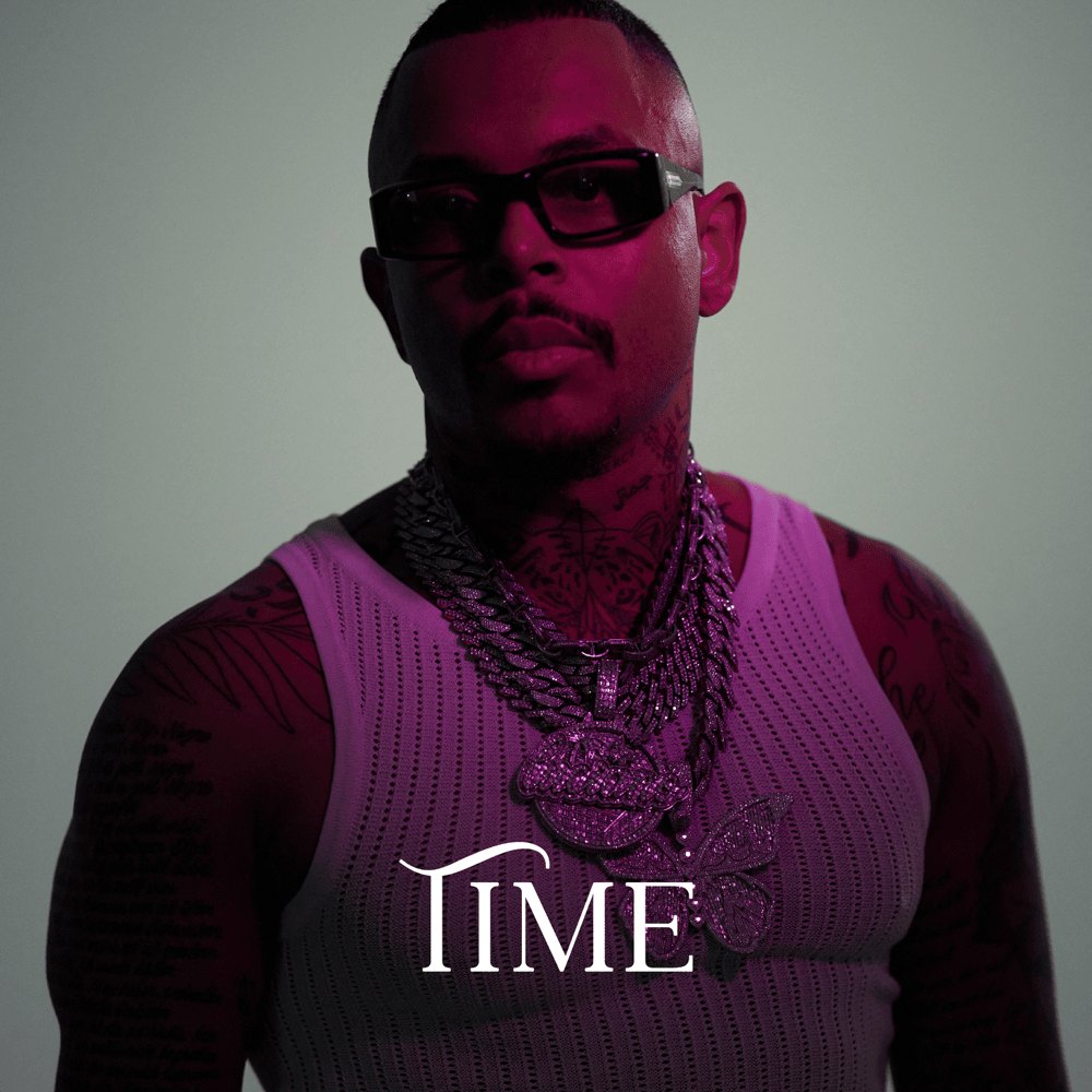 Album cover art for "Time" by Luciano