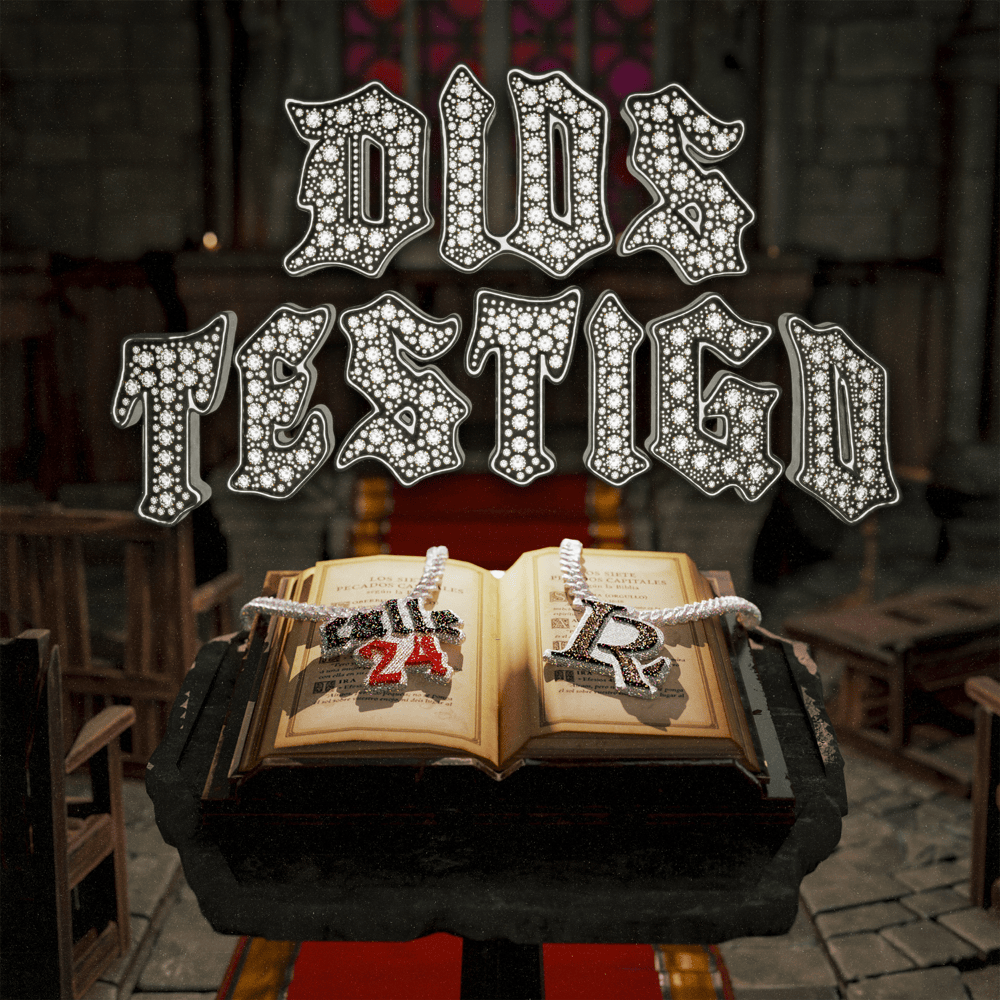 Album cover art for "DIOS TESTIGO" by Calle 24
