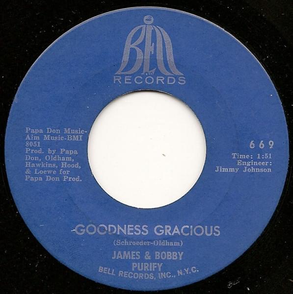 Album cover art for "Goodness Gracious" by James & Bobby Purify
