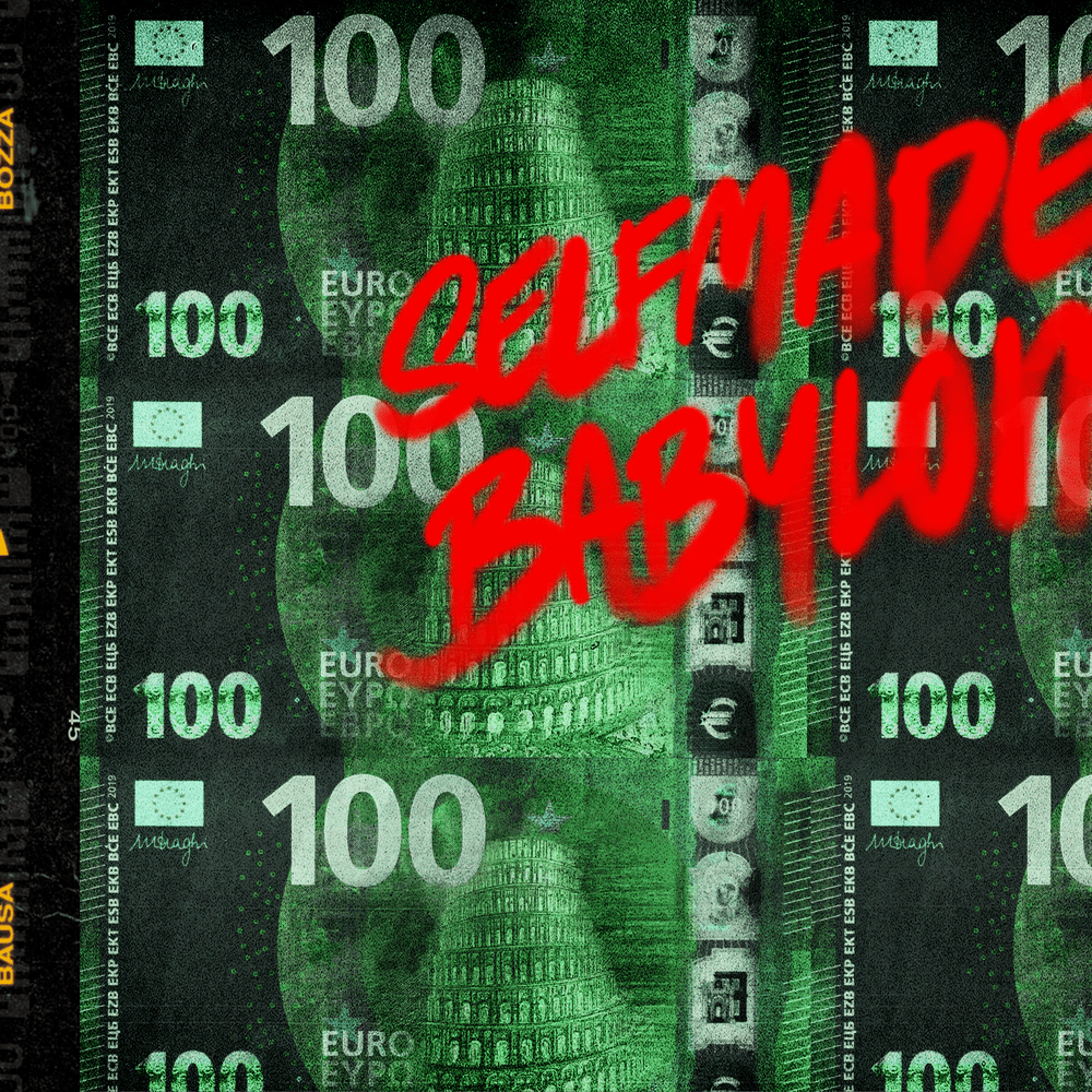 Album cover art for "Selfmade Babylon" by Bausa
