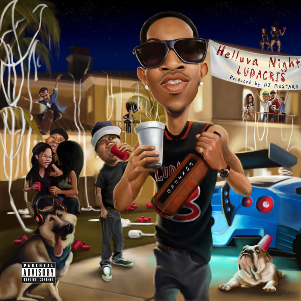 Album cover art for "Helluva Night" by Ludacris