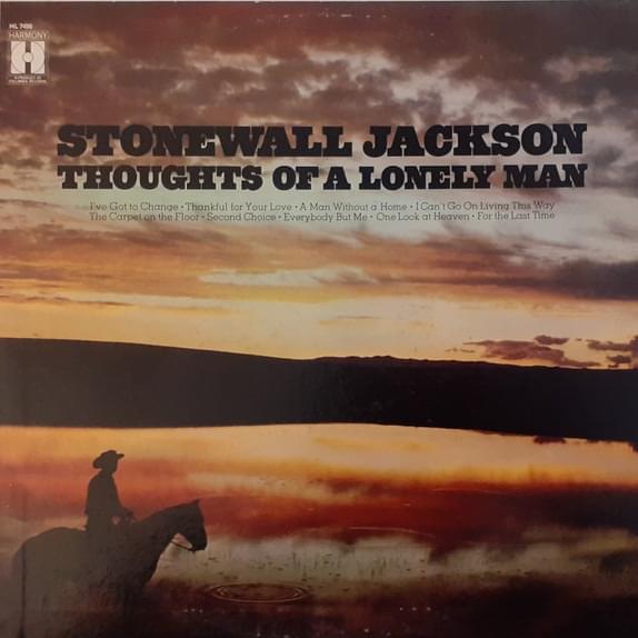 Album cover art for "I Can’t Go On Living This Way" by Stonewall Jackson