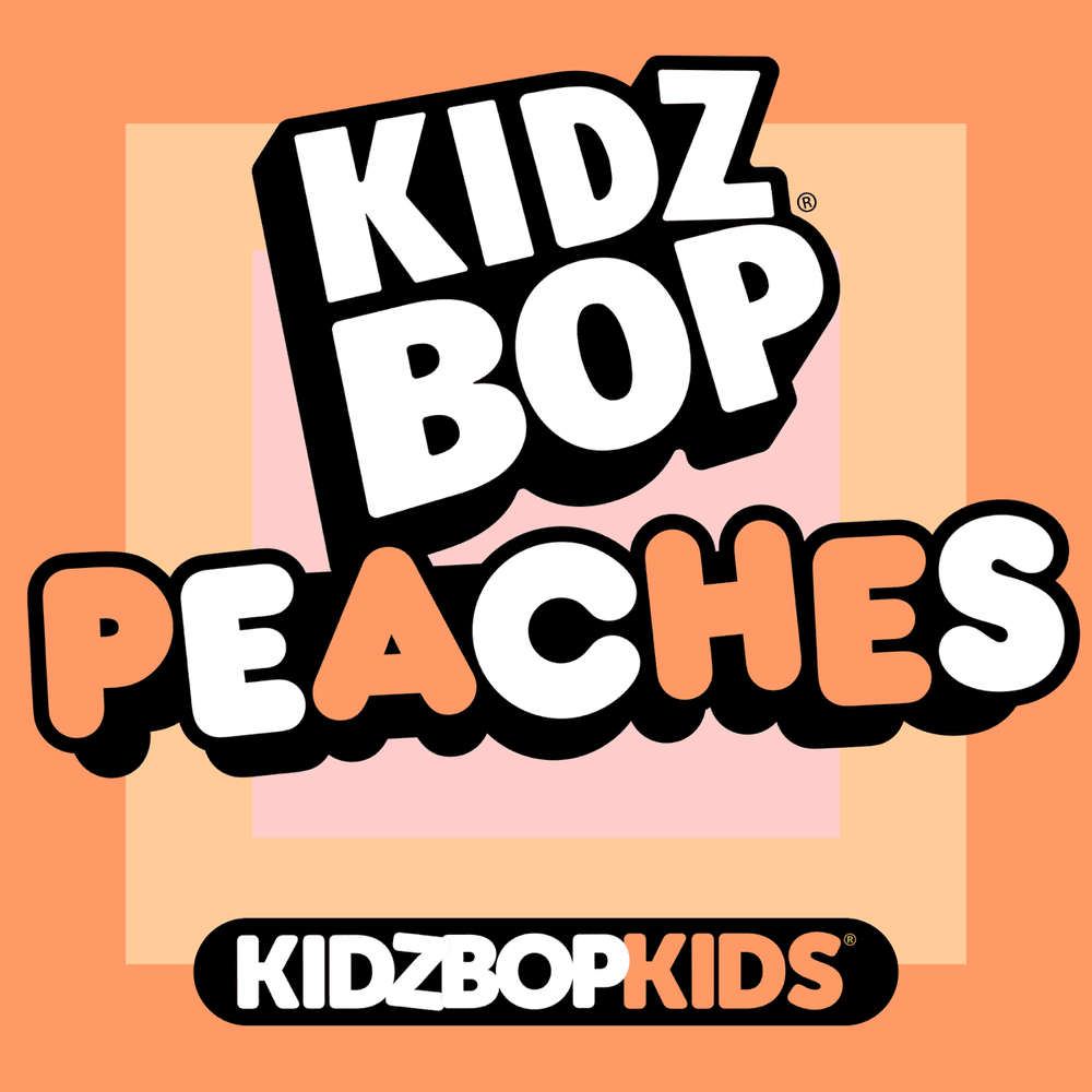 Album cover art for "Peaches (2023)" by KIDZ BOP Kids