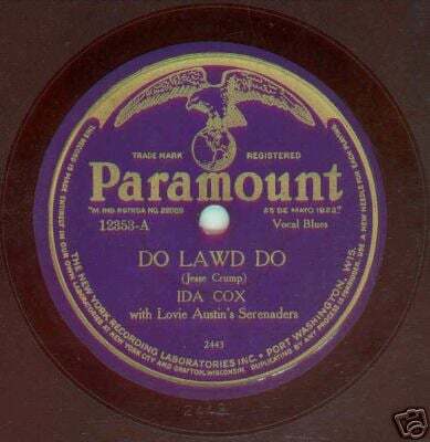 Album cover art for "Do Lawd Do" by Ida Cox