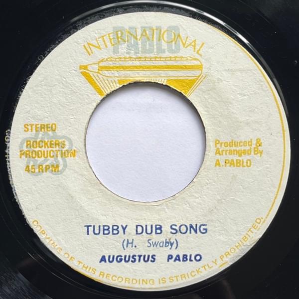 Album cover art for "Tubby’s Dub Song" by Augustus Pablo