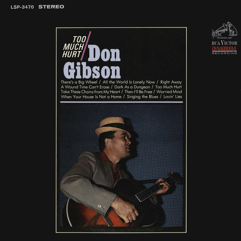 Album cover art for "Take These Chains From My Heart" by Don Gibson