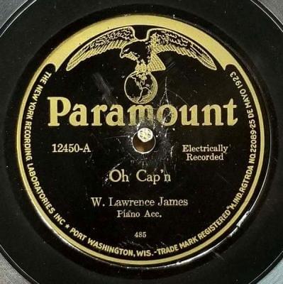 Album cover art for "Oh Cap’n" by W. Lawrence James