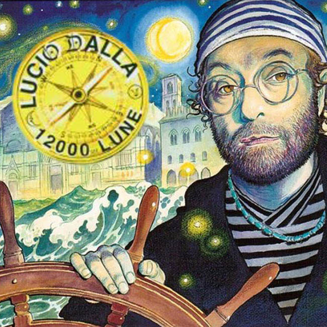 Album cover art for "Sottocasa" by Lucio Dalla