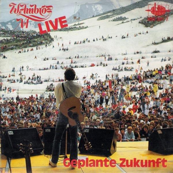 Album cover art for "Geplante Zukunft (Live)" by Wolfgang Ambros