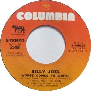 Album cover art for "Worse Comes To Worst" by Billy Joel
