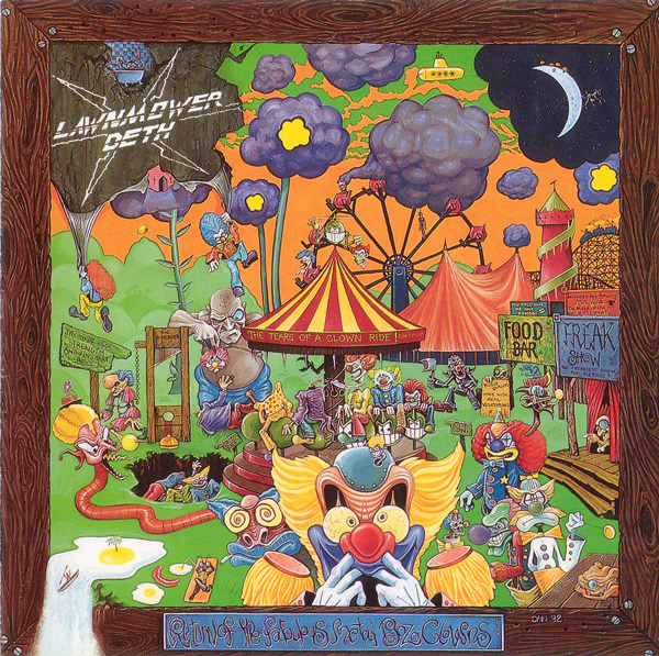 Album cover art for "Be Scene, Not Heard" by Lawnmower Deth