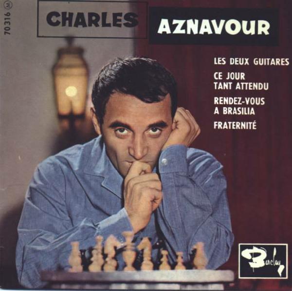 Album cover art for "Rendez-vous � Brasilia" by Charles Aznavour