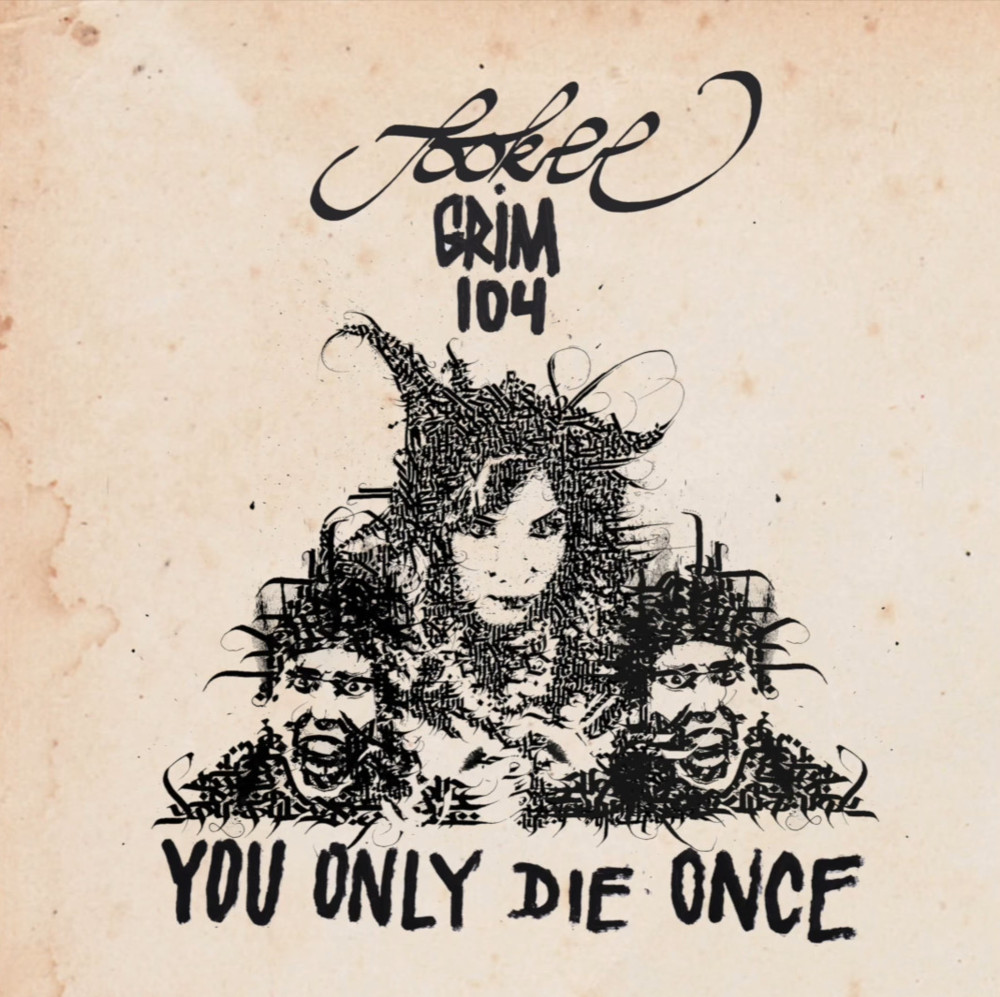 Album cover art for "You Only Die Once" by Sookee & grim104