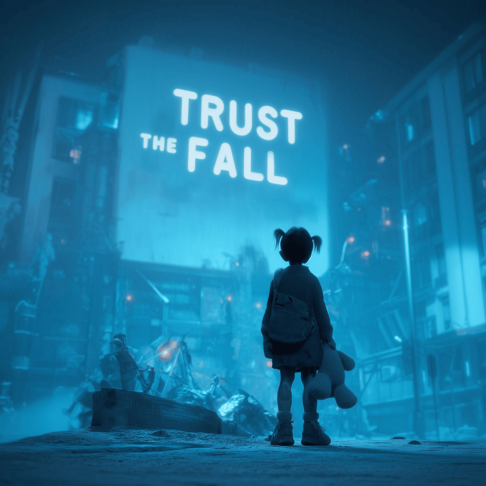 Album cover art for "Trust The Fall" by Rebūke