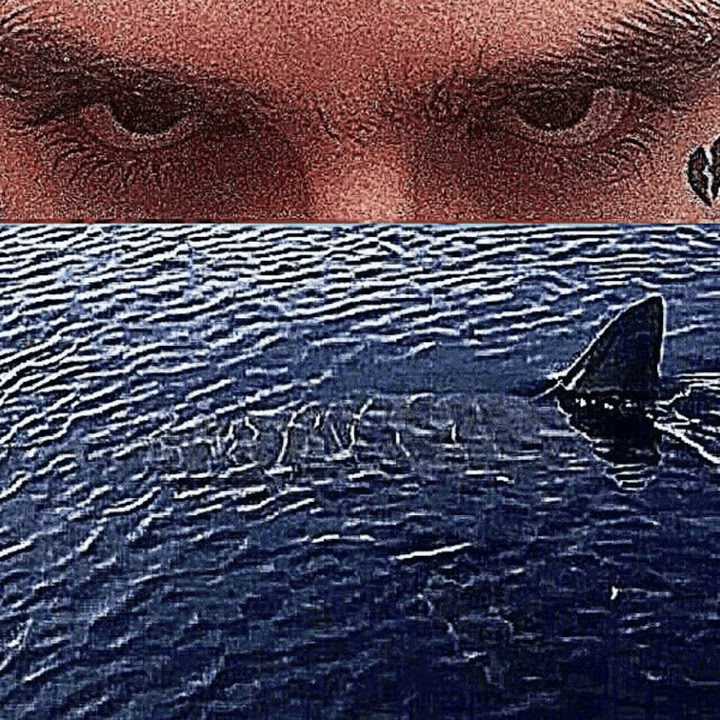 Album cover art for "shark eye" by Lil Peep