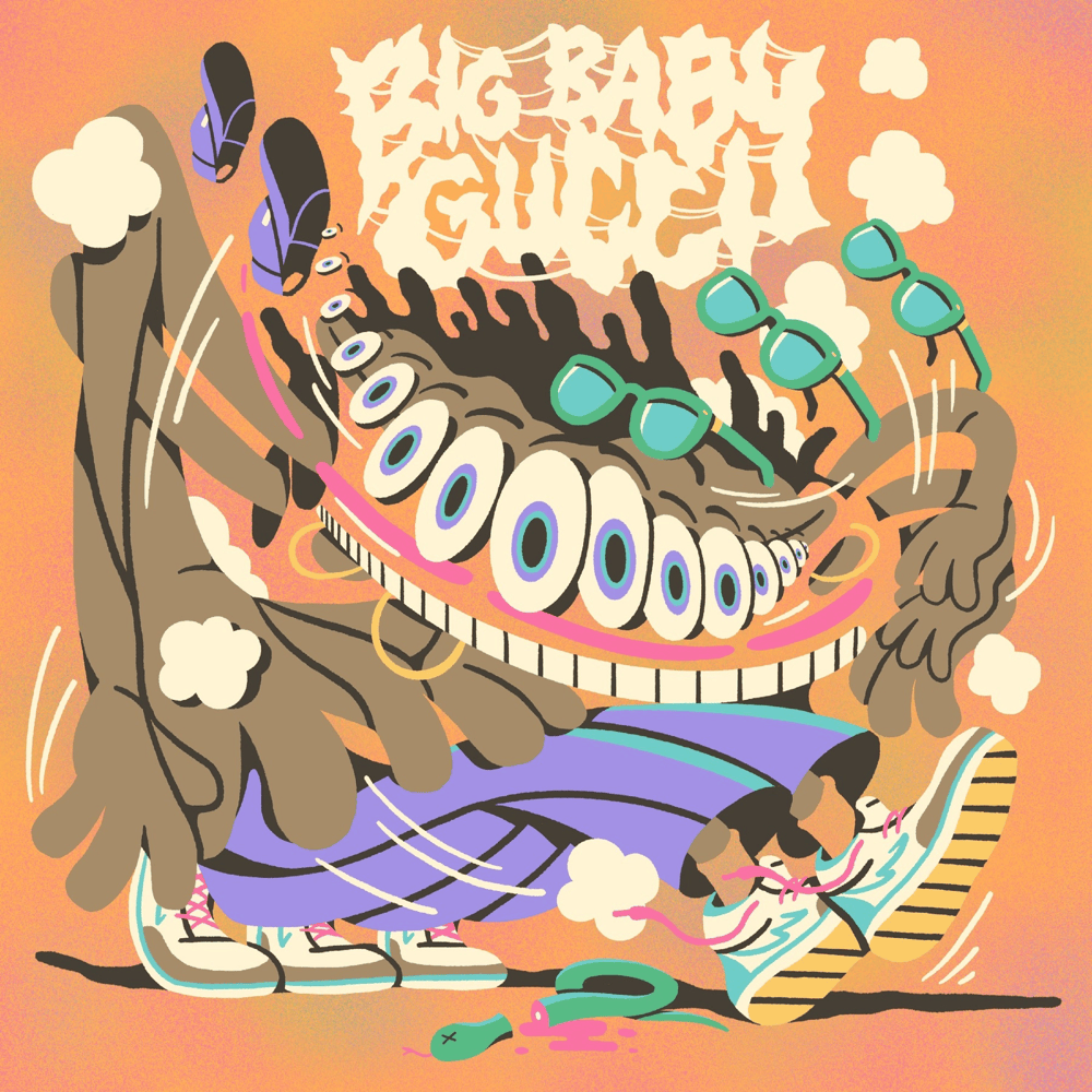 Album cover art for "Alley Oop" by BIGBABYGUCCI
