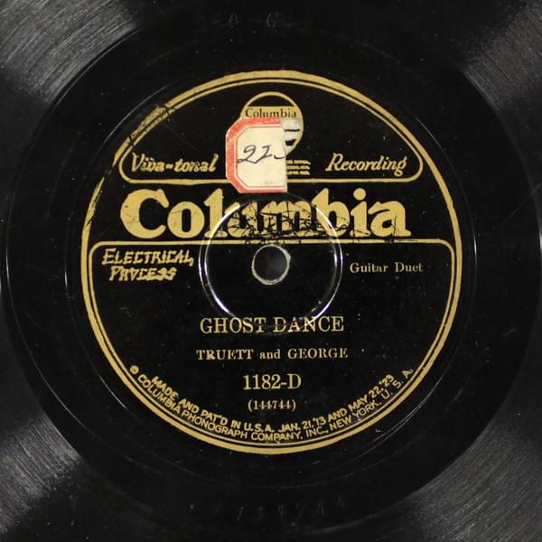 Album cover art for "Ghost Dance" by Truett & George
