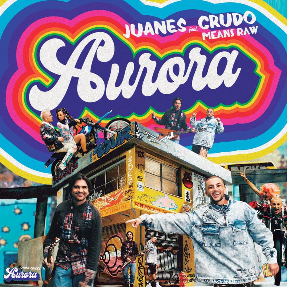 Album cover art for "Aurora" by Juanes & Crudo Means Raw