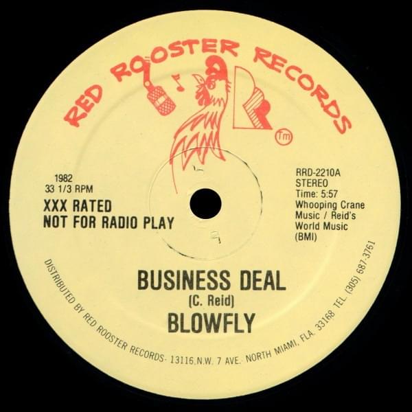 Album cover art for "Business Deal (XXX Rated)" by Blowfly