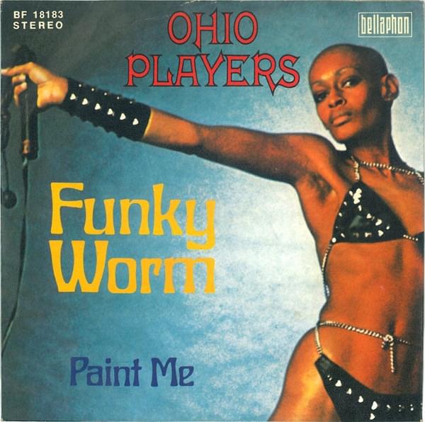Album cover art for "Funky Worm" by Rockstar Games