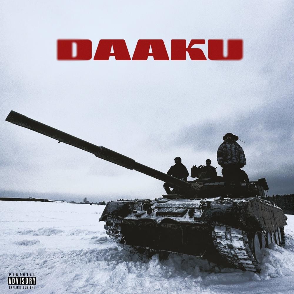 Album cover art for "Daaku" by Badshah & Sharvi Yadav & Hiten