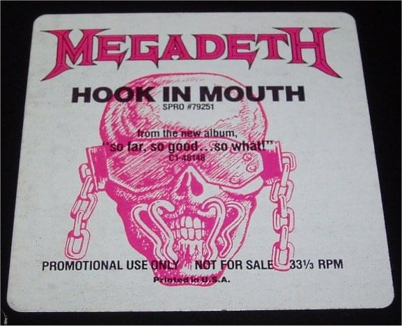 Album cover art for "Hook in Mouth" by Megadeth