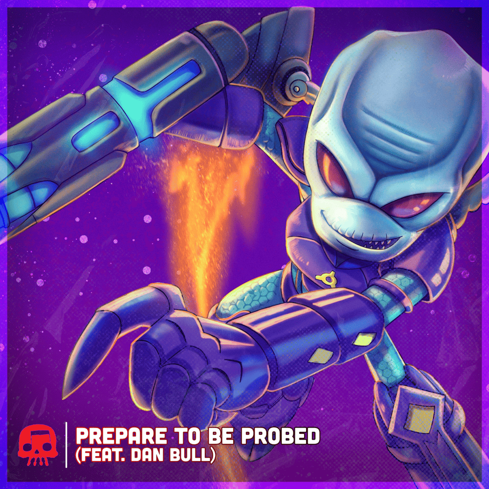 Album cover art for "Prepare to be Probed" by JT Music & Dan Bull