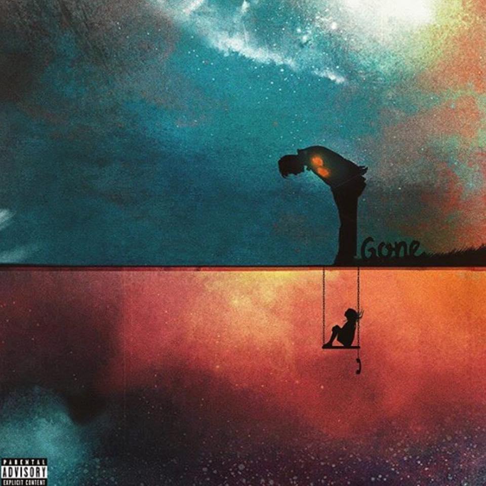 Album cover art for "Gone" by mgk & Leroy Sanchez