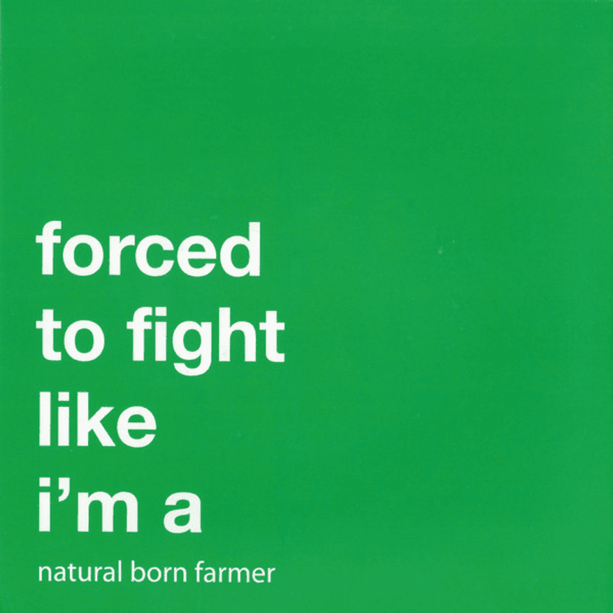 Album cover art for "Natural Born Farmer" by Glassjaw