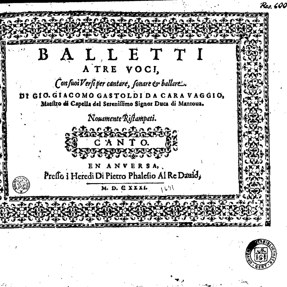 Il risentito by Giovanni Giacomo Gastoldi