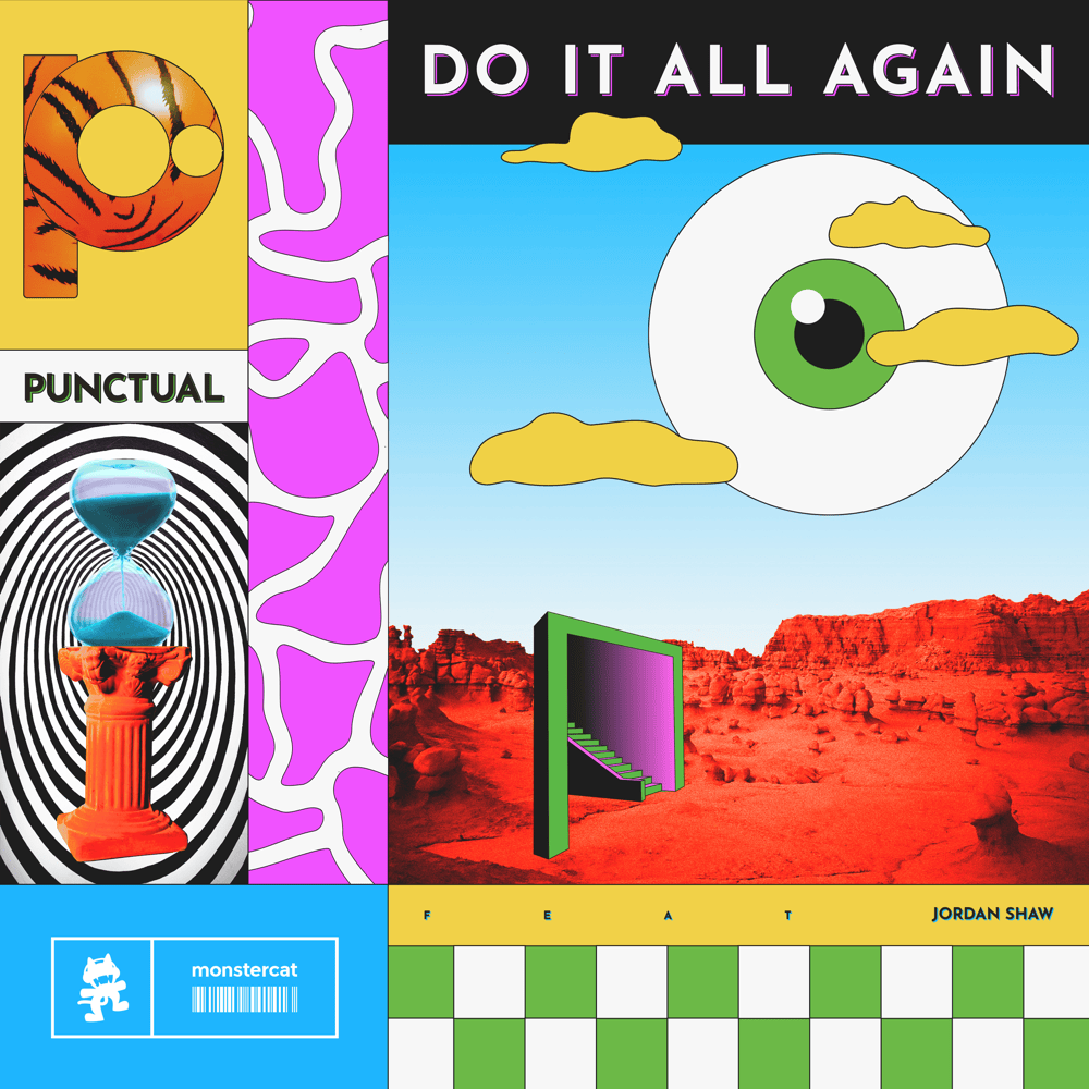 Album cover art for "Do It All Again" by Punctual & Jordan Shaw