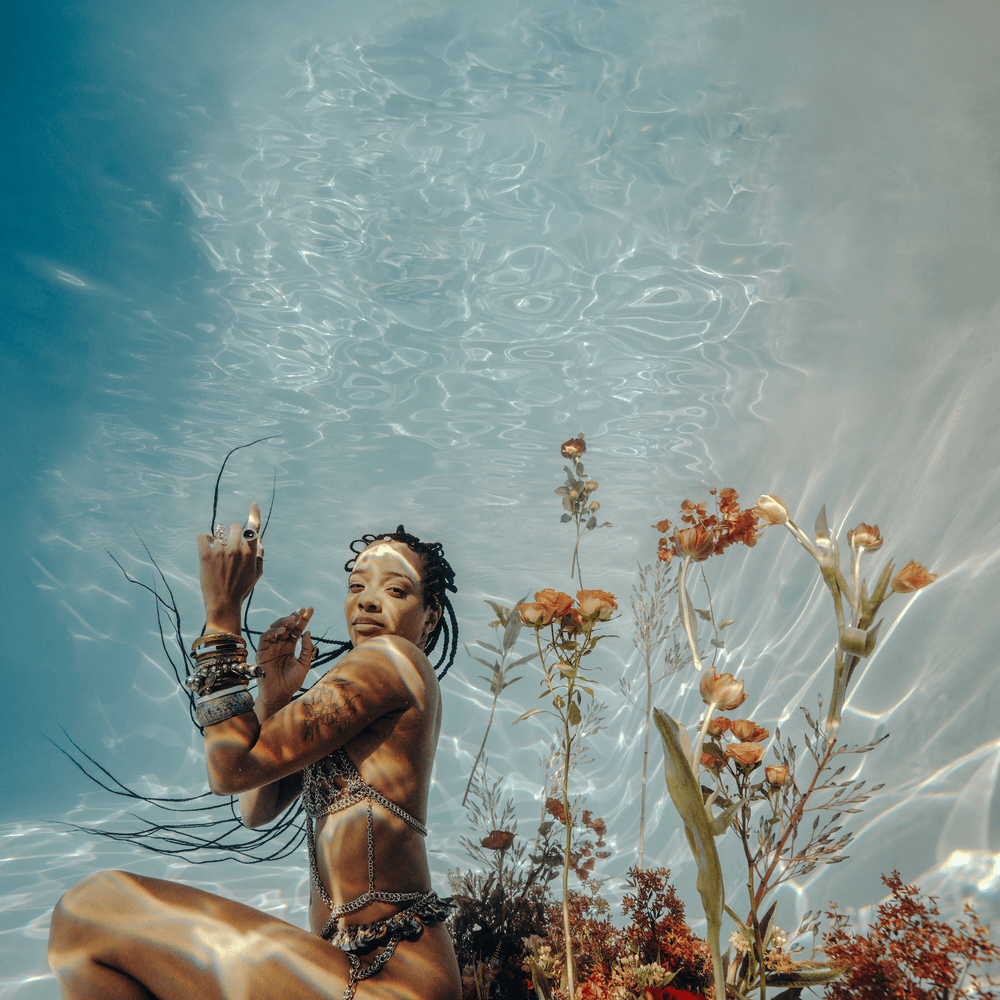 Album cover art for "Tiny Garden" by Jamila Woods & duendita