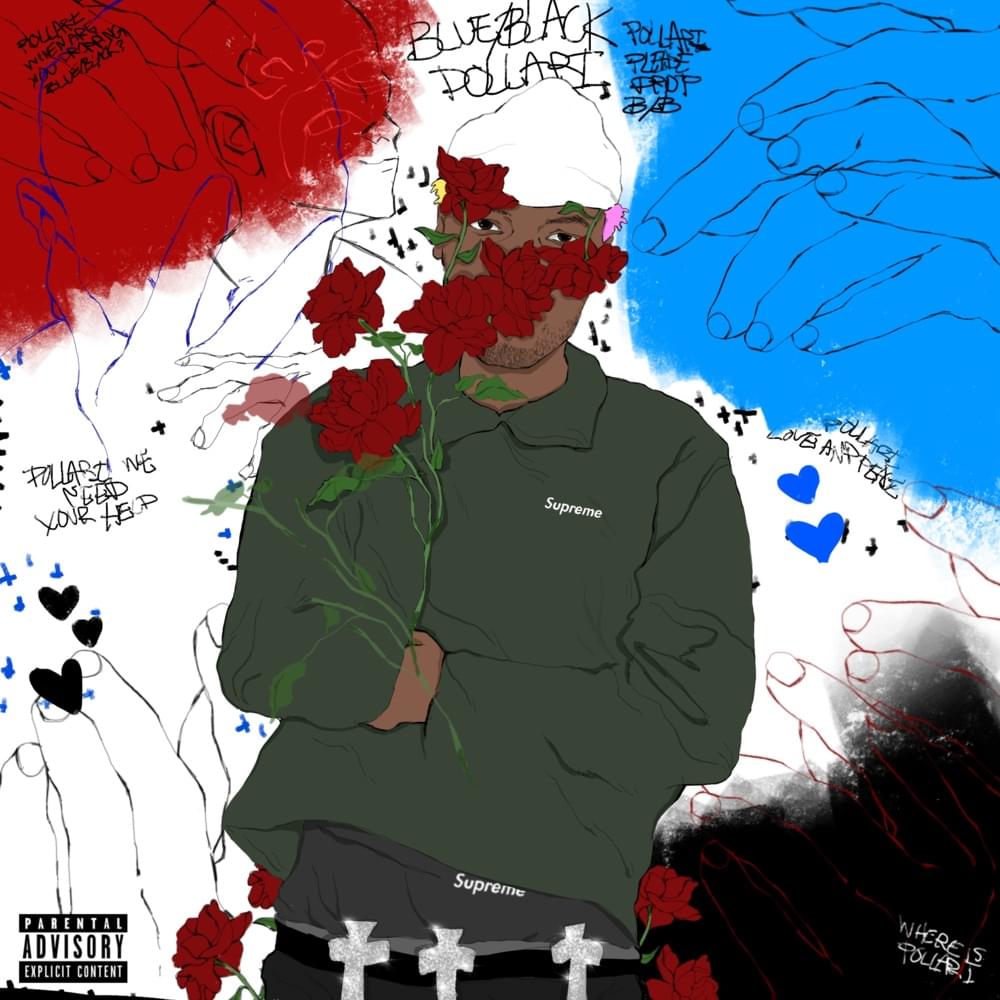Album cover art for "Blue Black" by Pollari