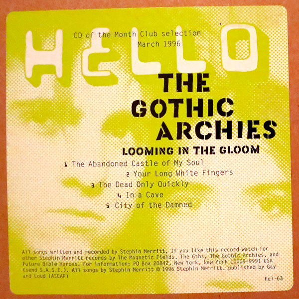 Album cover art for "The Dead Only Quickly" by The Gothic Archies