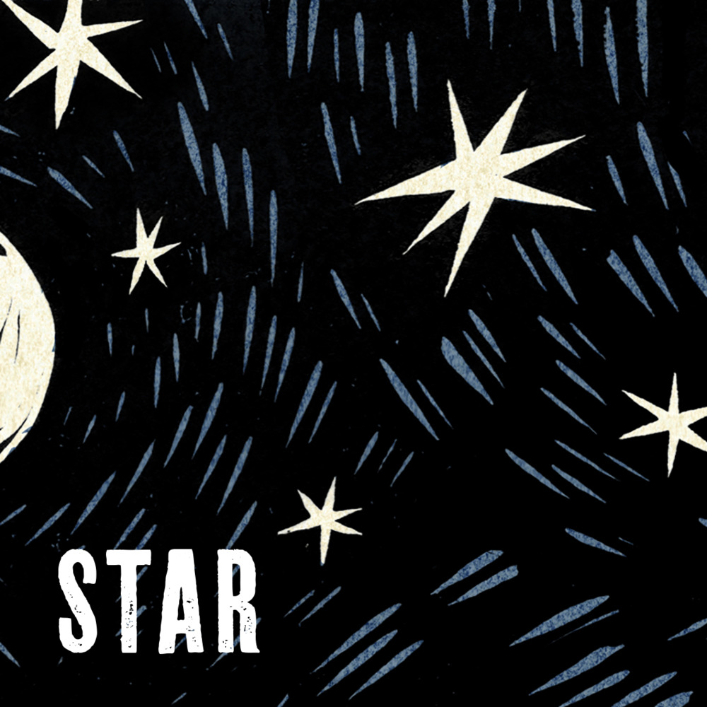 Album cover art for "The Star Song" by Amanda Palmer & Jason Webley