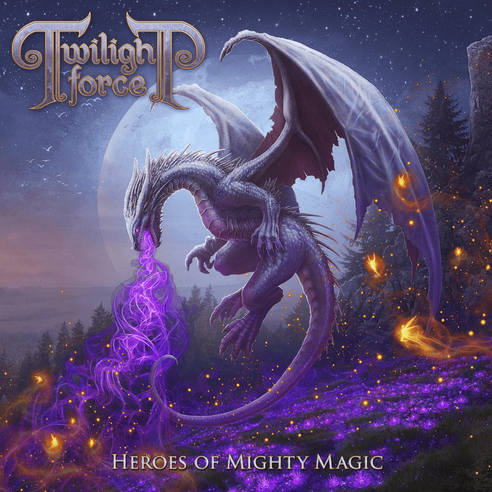 Album cover art for "Flight of the Sapphire Dragon" by Twilight Force