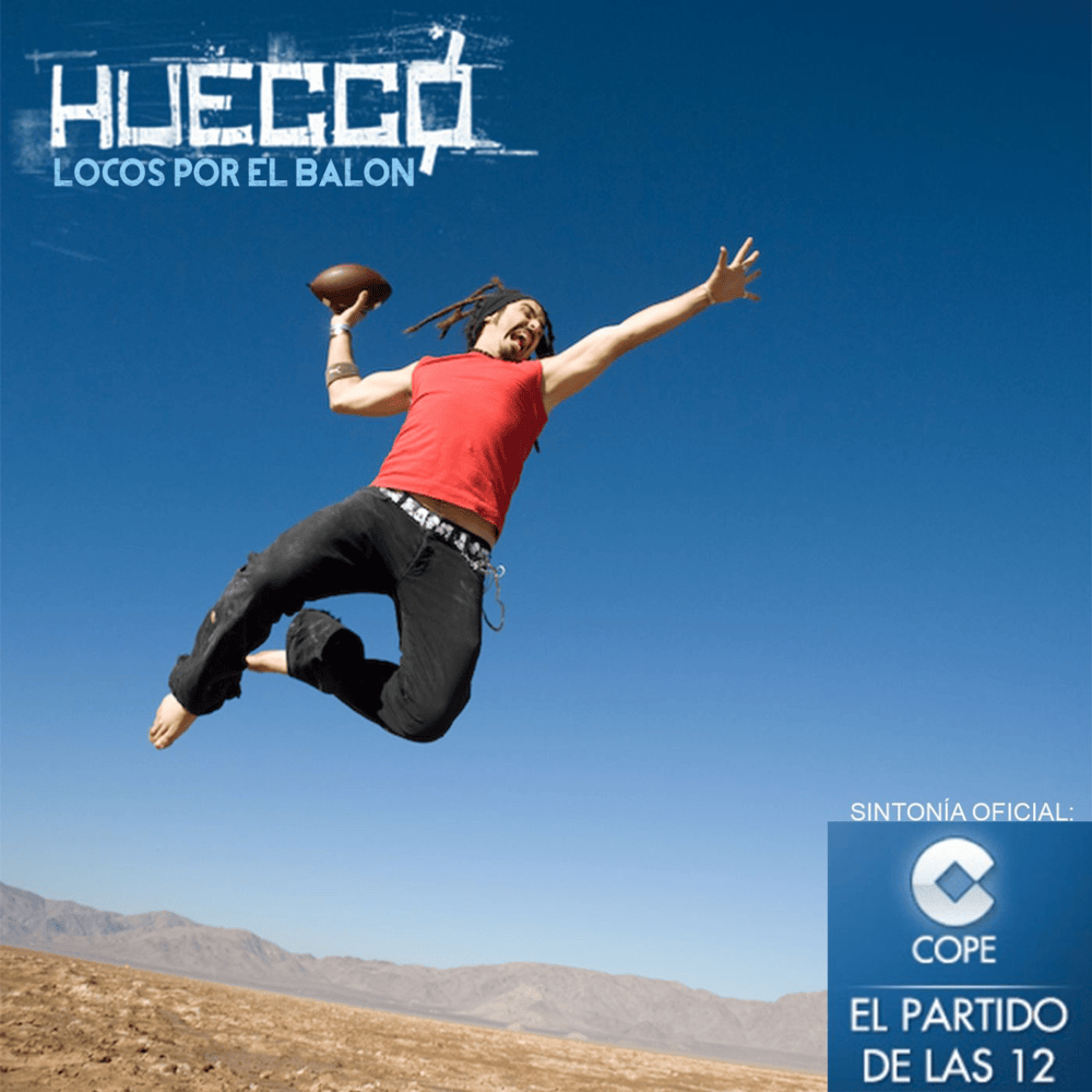 Album cover art for "Locos por el balón" by Huecco