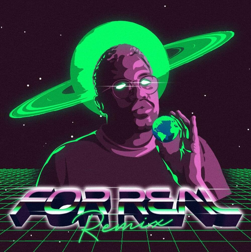 Album cover art for "For real - remix" by Luccas Carlos & Derek
