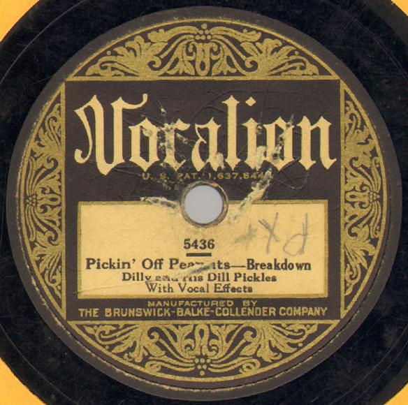 Album cover art for "Pickin’ Off Peanuts" by Dilly & His Dill Pickles